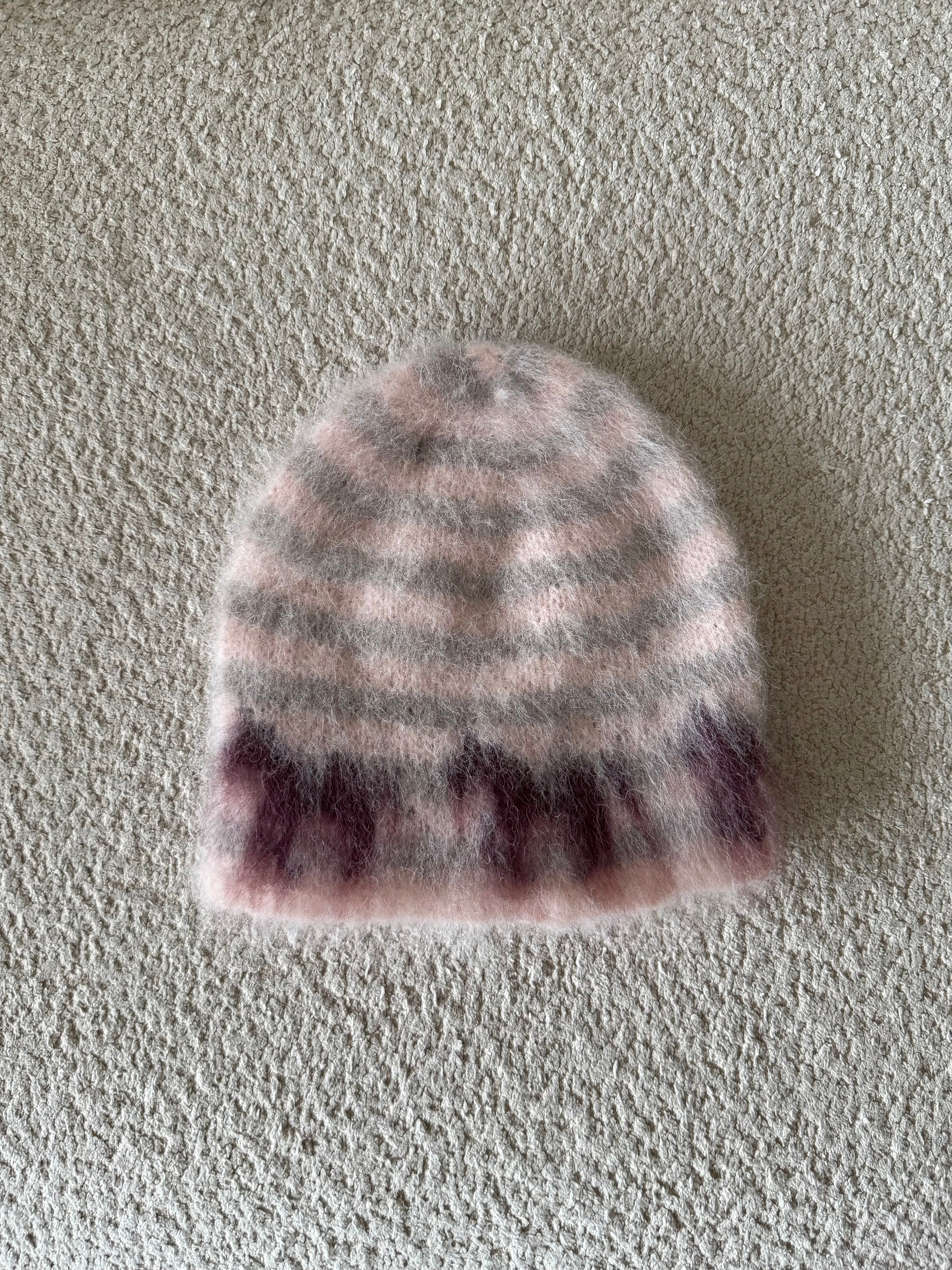 Børstet stripete lue